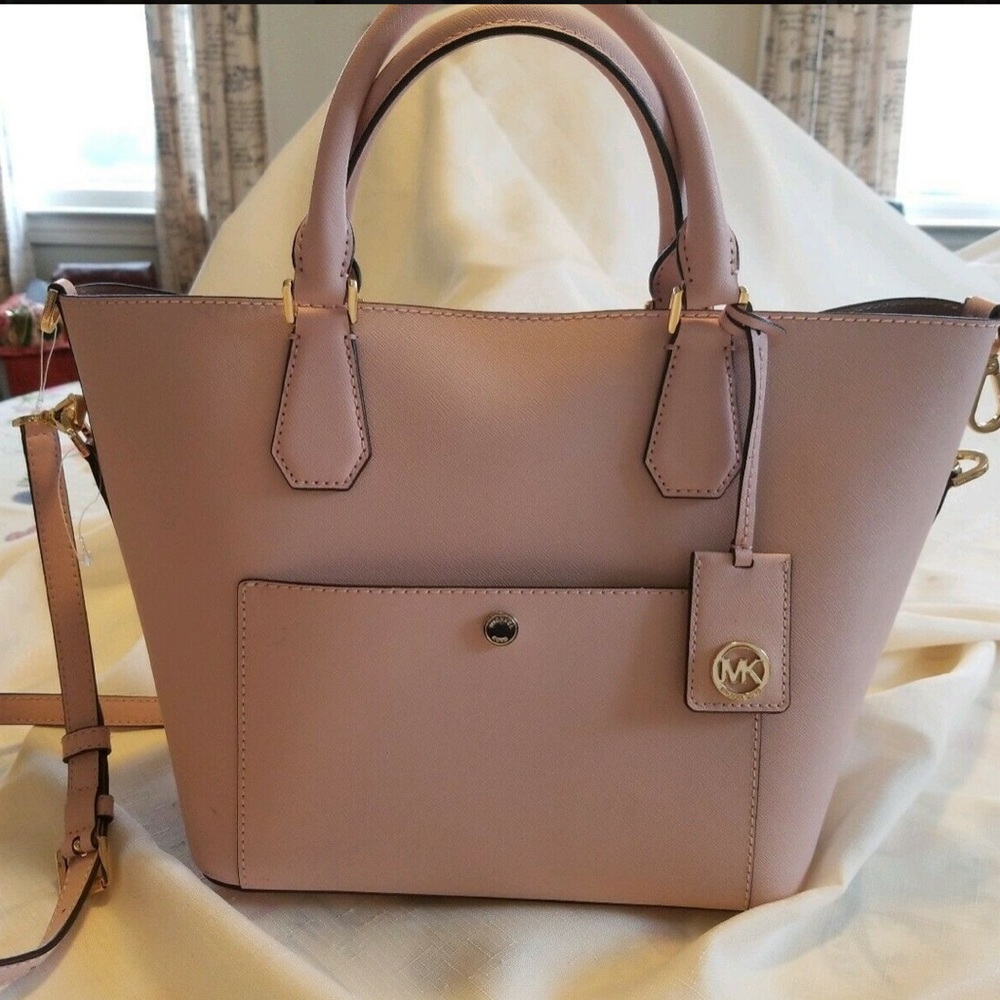 Authentic MK Greenwich Large Satchel/Crossbody